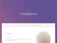 Tablet Screenshot of changesprout.com